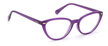 Premium Women Polaroid Eyeglasses: PLD D432 - Violet - SpecSMART Eye Clinic (Diagonal View)